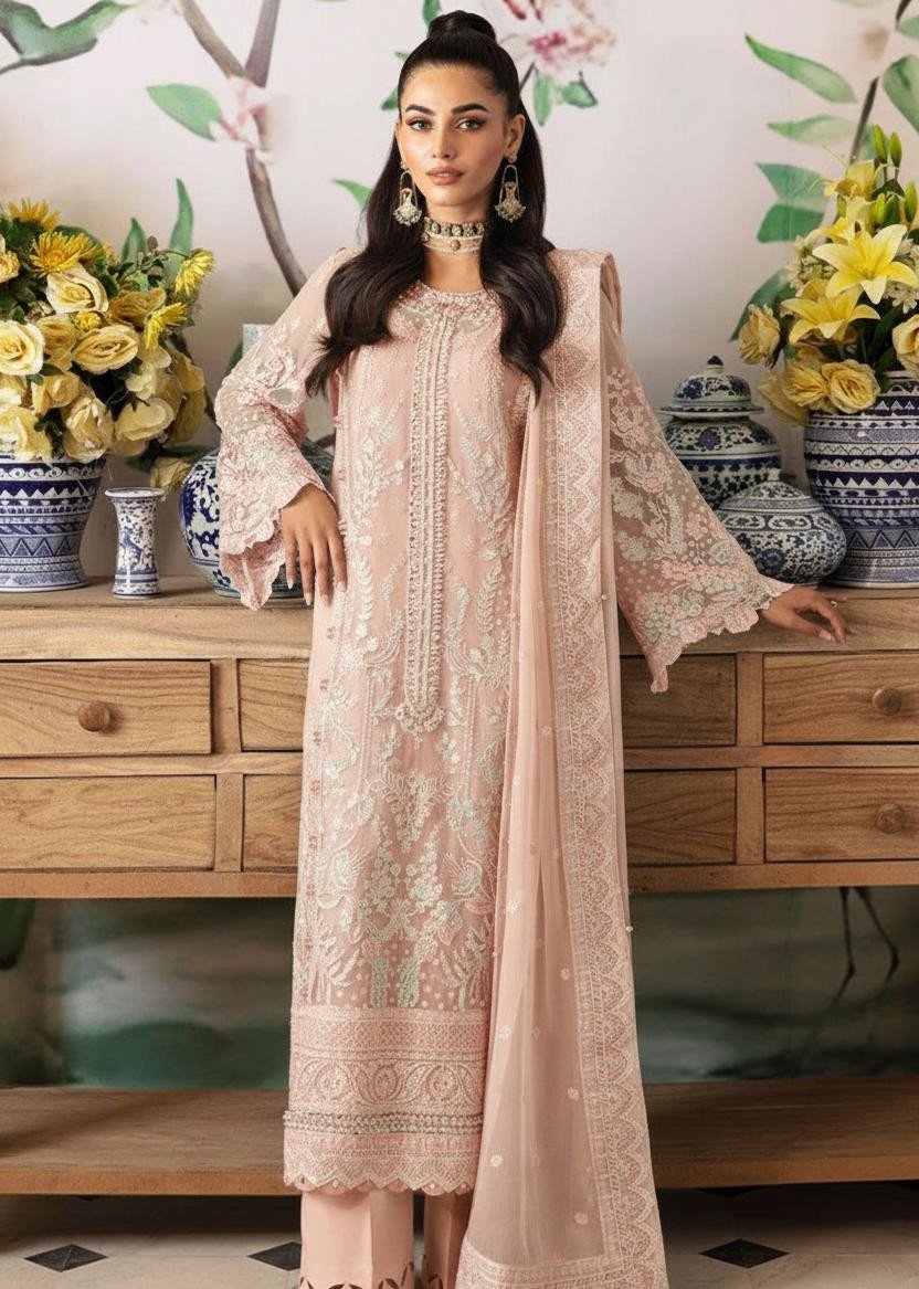 Gulaal Chiffon Embroidered Suit Hand Embellished High Quality