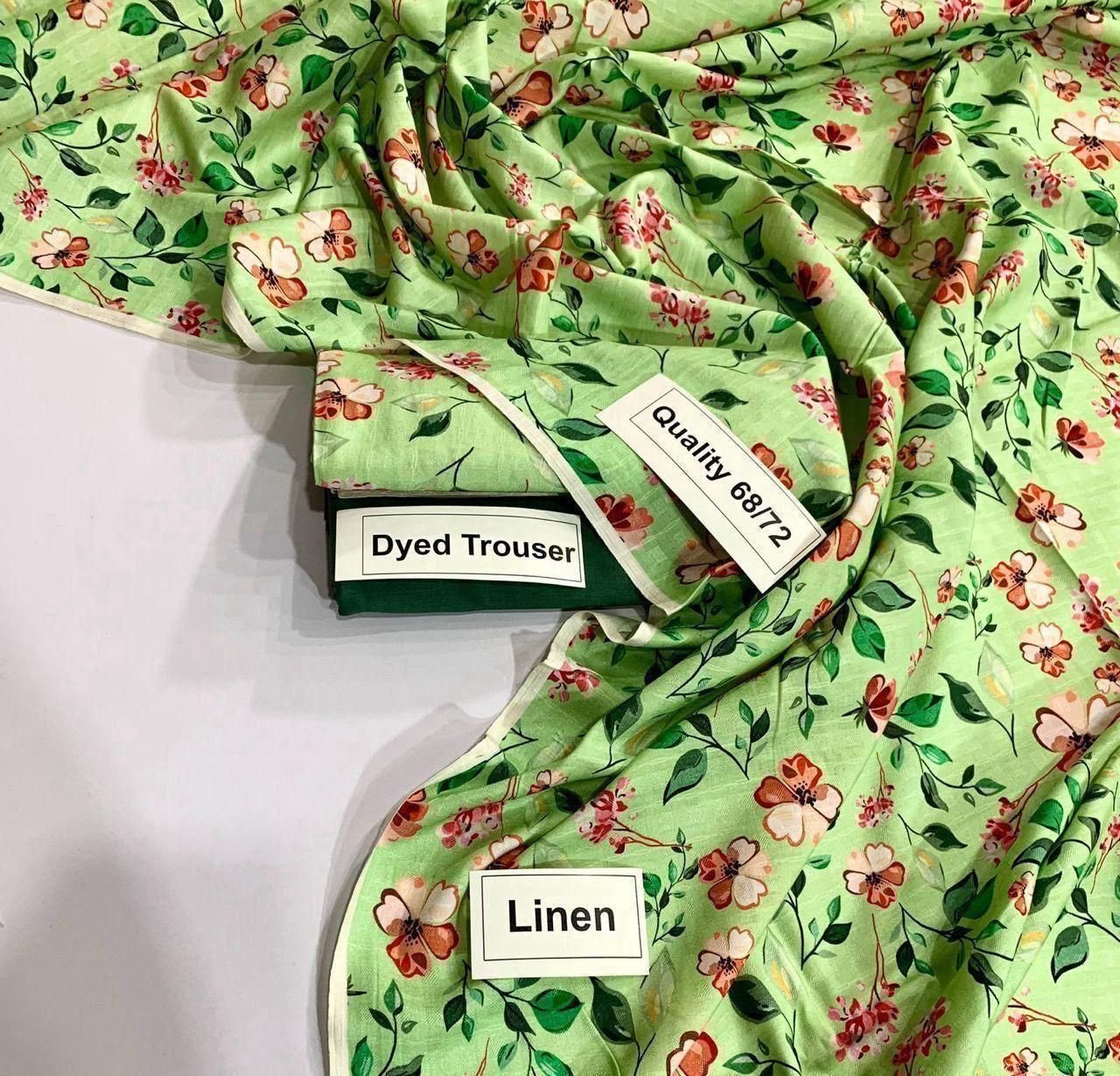 Digital 2pc Linen BONANZA SATRANGI  > Best airjet Quality